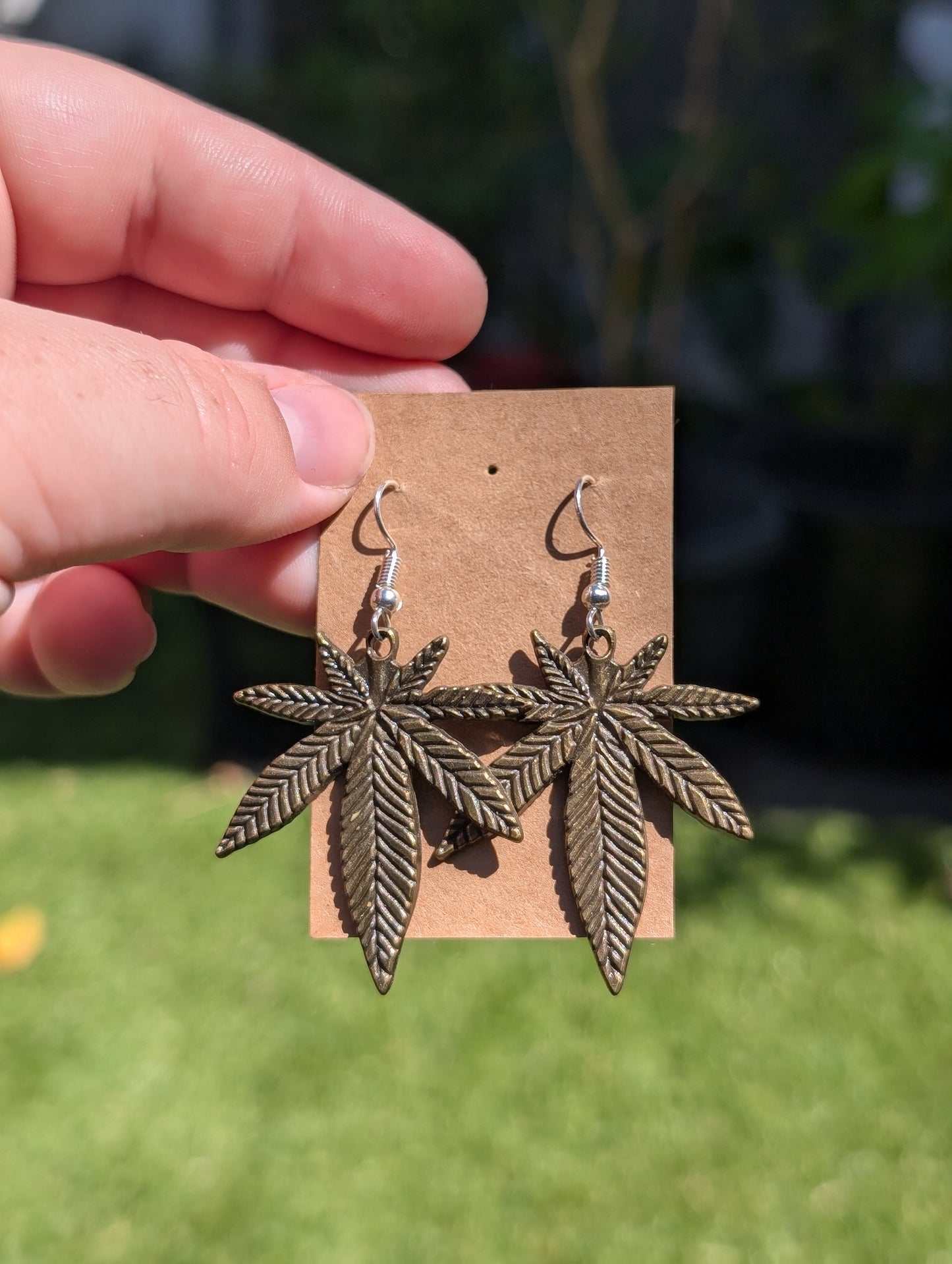 Marijuana Leaf Earrings