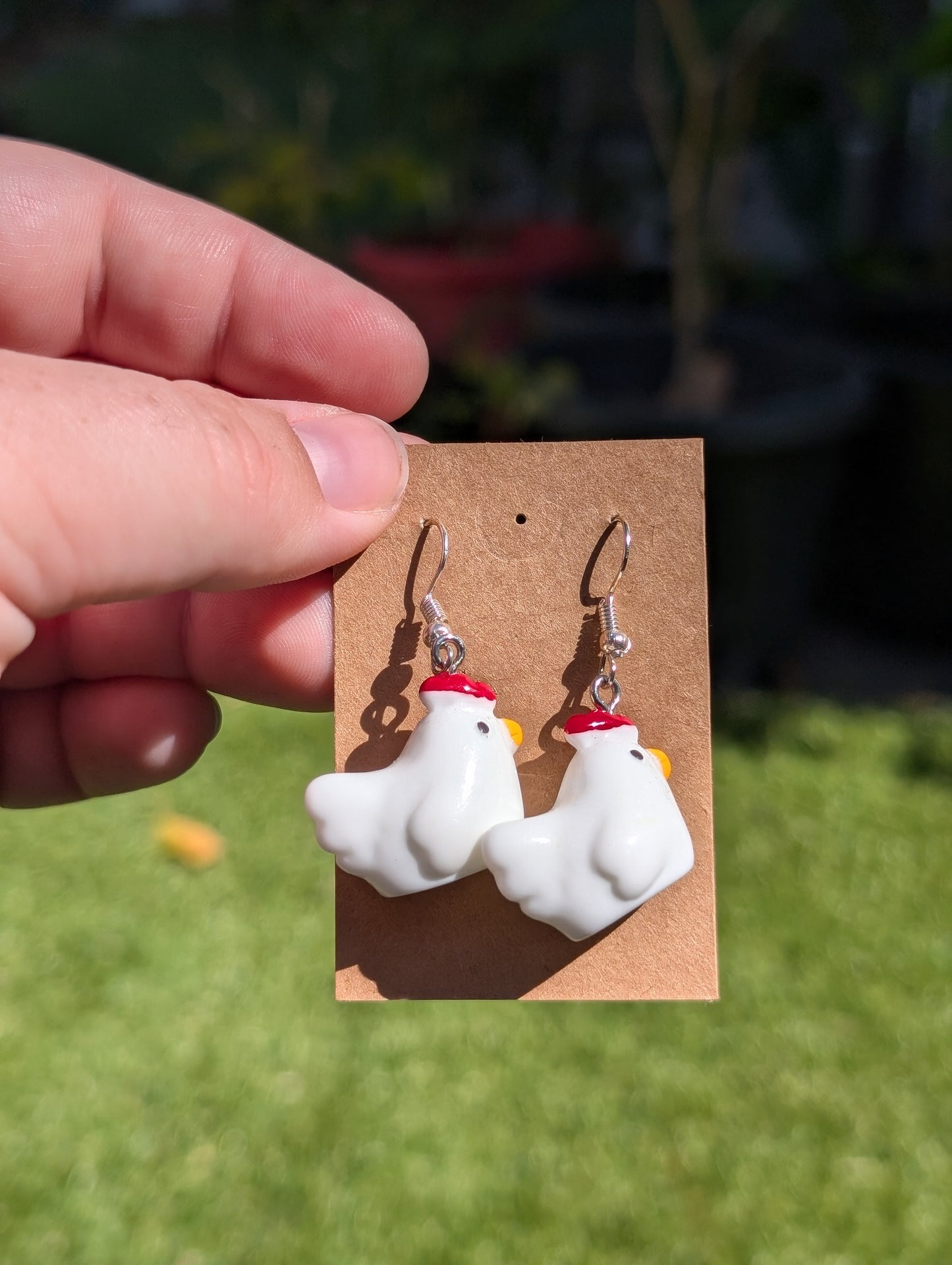 Chicken Earrings