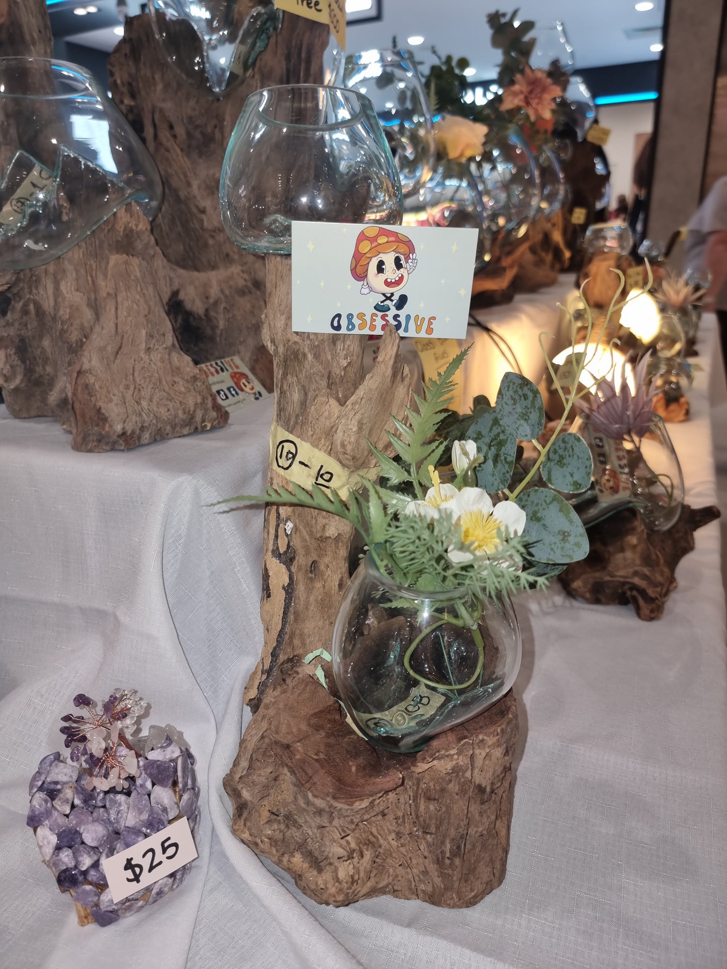 Glass Display Bowl Trees