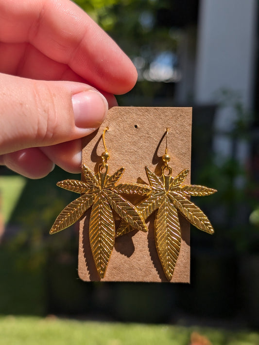 Marijuana Leaf Earrings