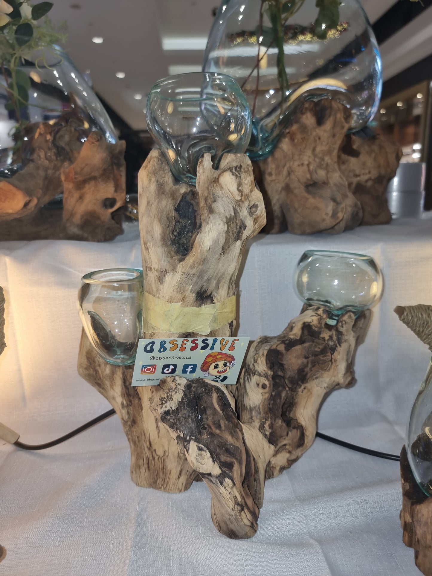 Glass Display Bowl Trees