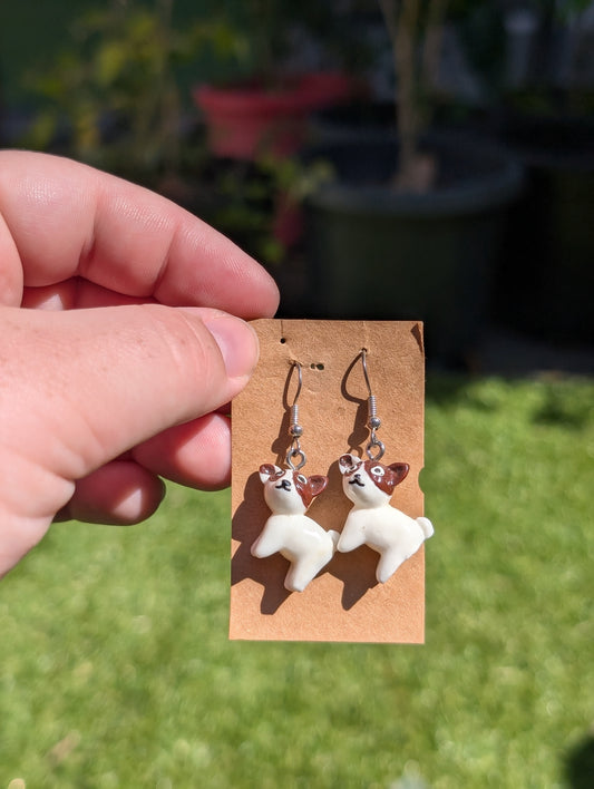 Spotted Dog Earrings